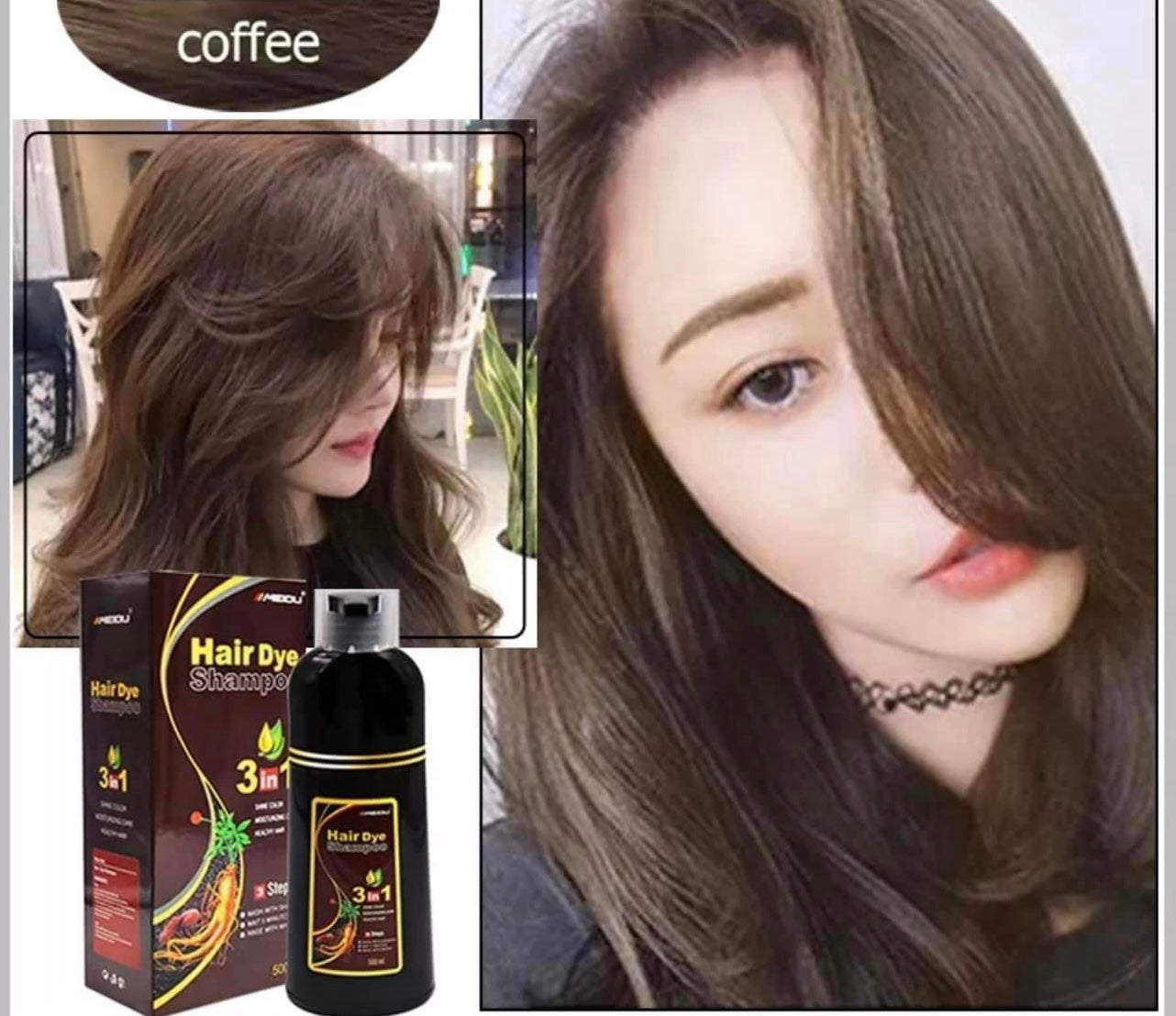 Shampoo Con Tinte Natural Color Coffee