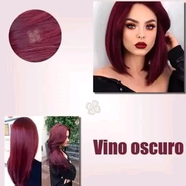 Shampoo con Tinte Natural color Rojo Vino Intenso